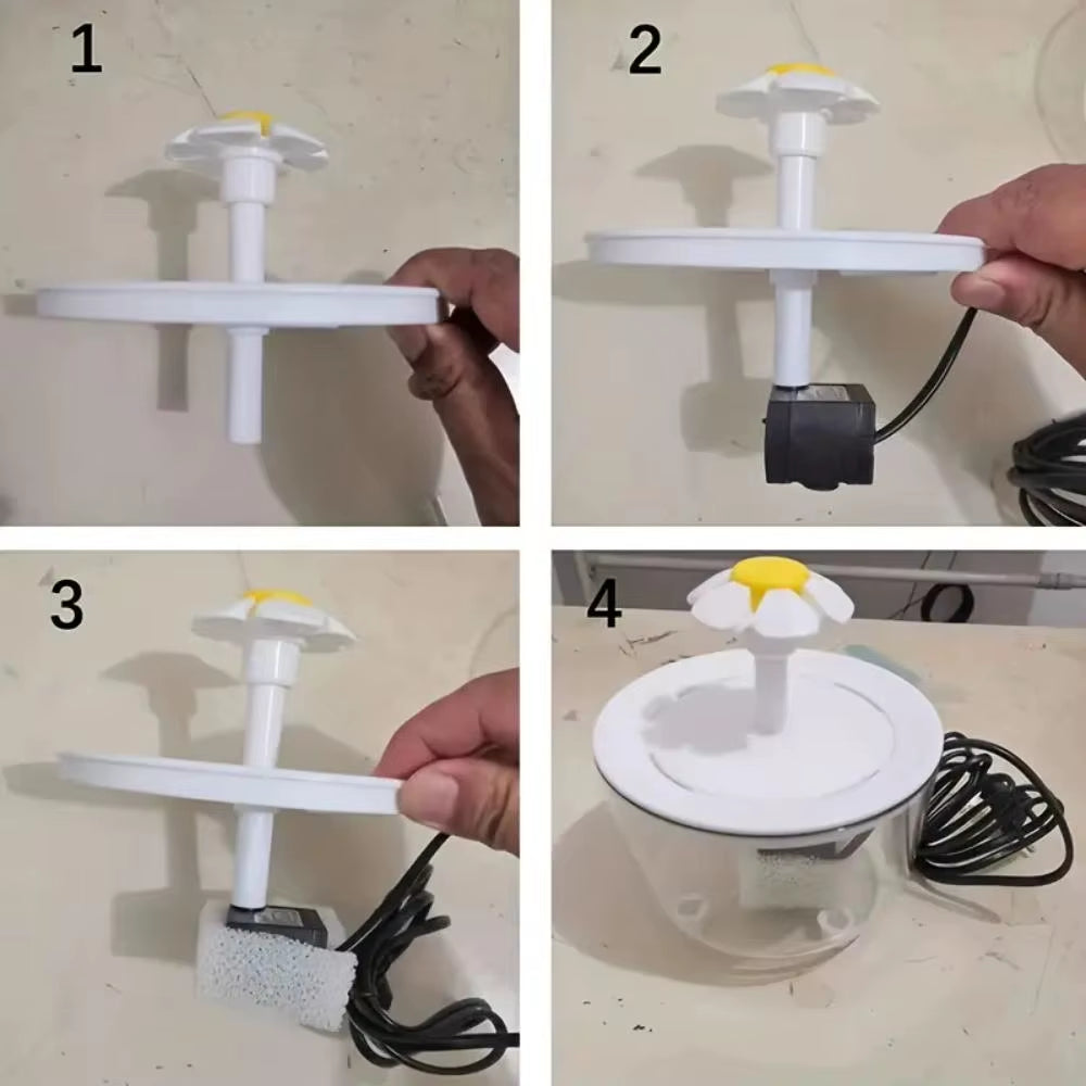 Pets Water Fountain Auto Filter USB Electric Mute Cat Drinker Bowl 1200Ml Recirculate Filtring Drinker for Cats Water Dispenser